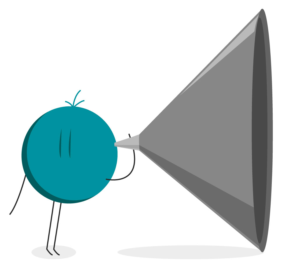 businessperson-icon-megaphone icon of a person talking loudly into a megaphone