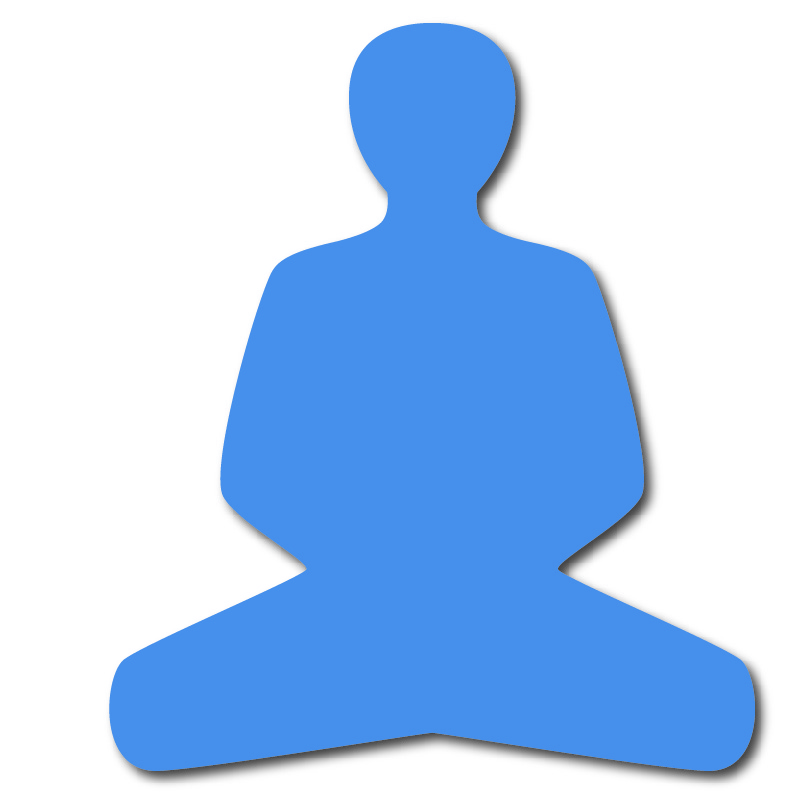 icon of person meditating